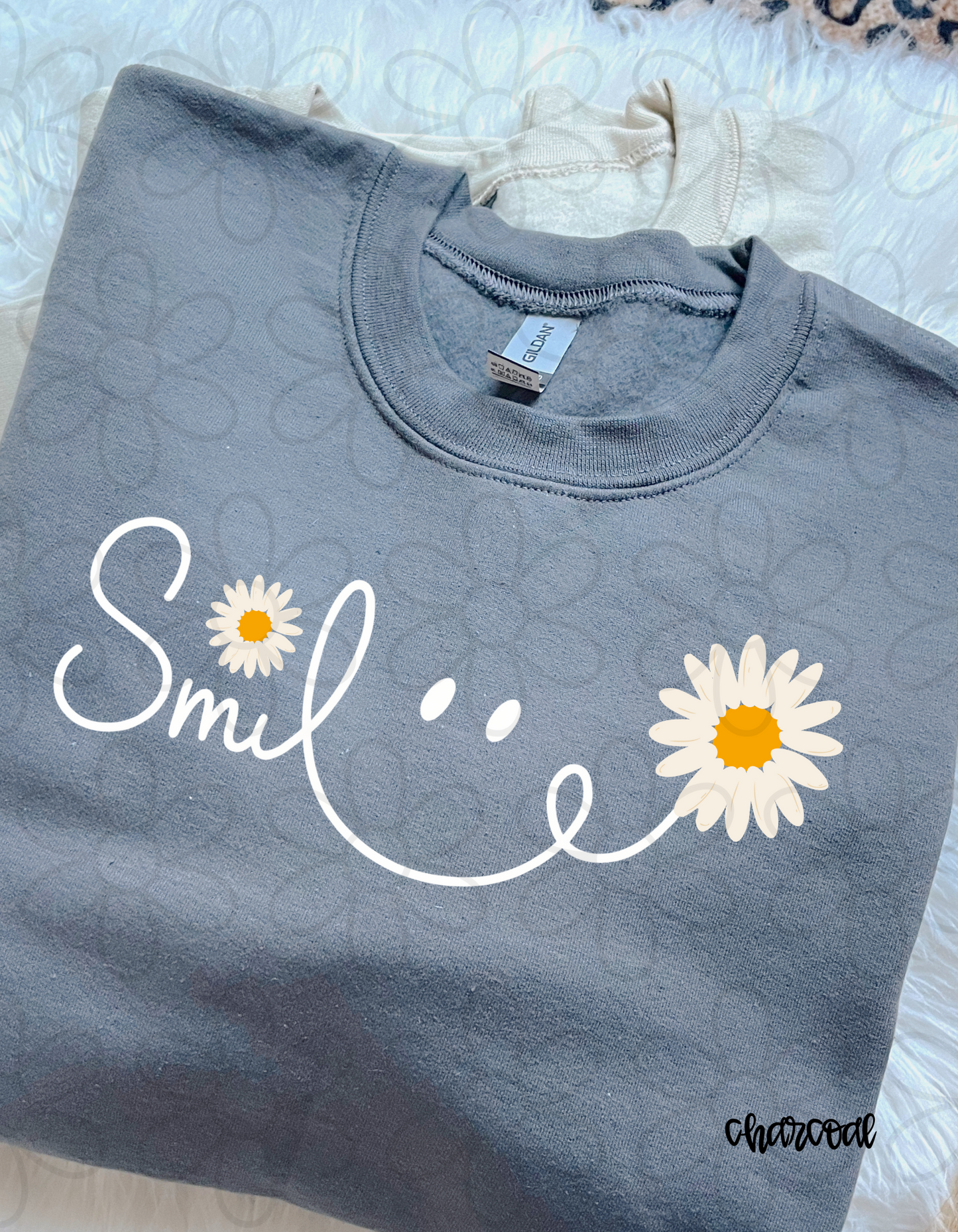 Smiley Flowers DTF Transfer