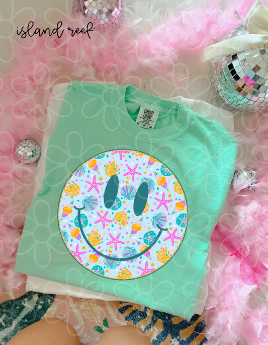 Smiley Sea Shells Kids Completed Tee