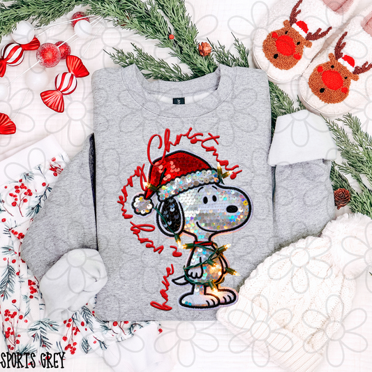 Snoopy Have A Very Merry Christmas Kids Completed Tee