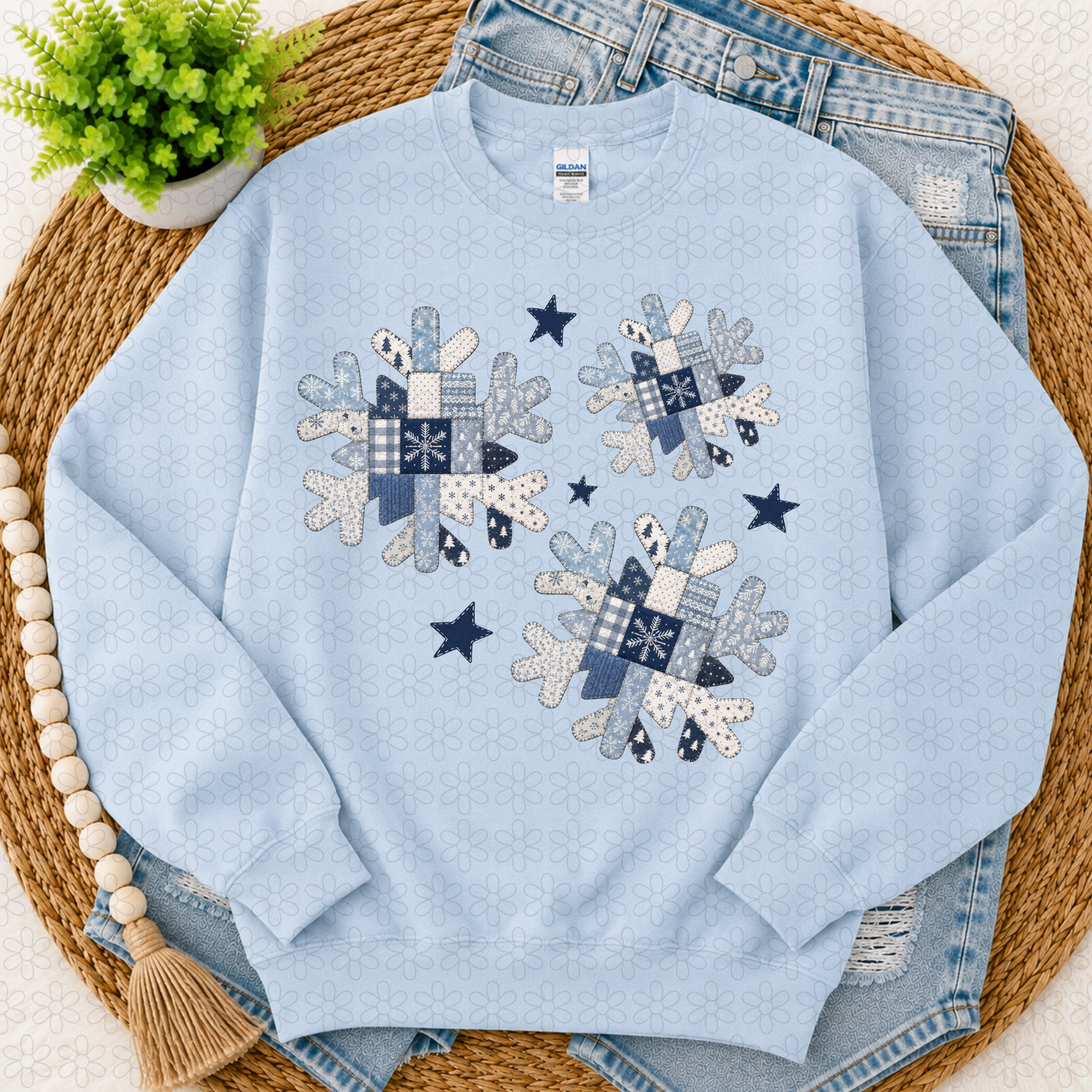 Snowflakes Completed Tee