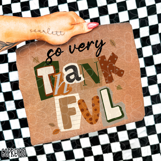 So Very Thankful Completed Tee