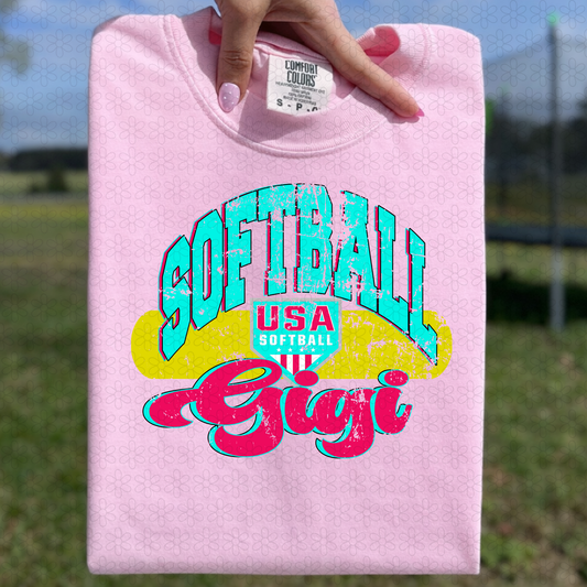 Softball Titles (Multiple Options - No Customs) Completed Tee
