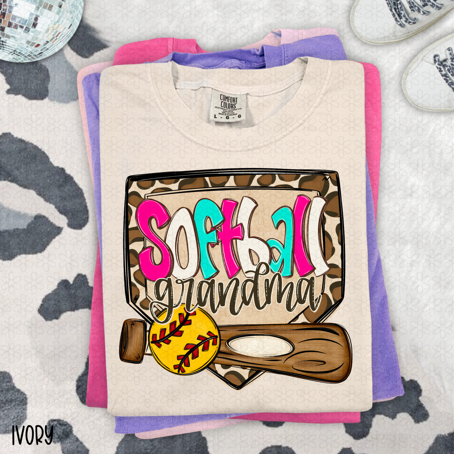 Leopard Plate Softball Titles (Multiple Options No Customs) Completed Tee