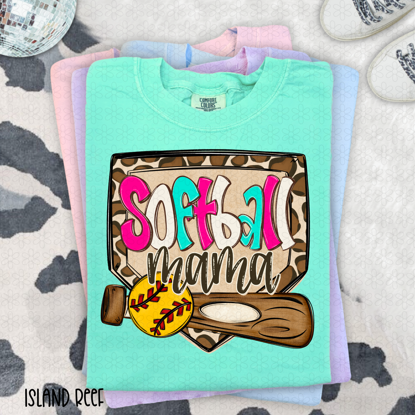 Leopard Plate Softball Titles (Multiple Options No Customs) Completed Tee