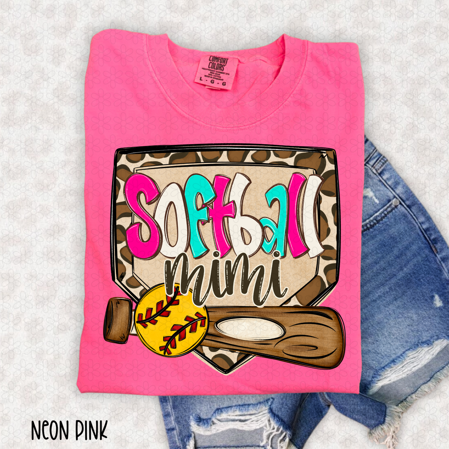 Leopard Plate Softball Titles (Multiple Options No Customs) Completed Tee