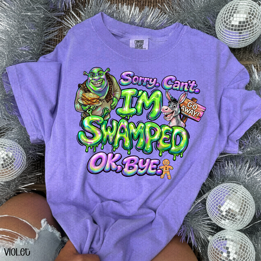 Sorry Can't. Im Swamped Completed Tee