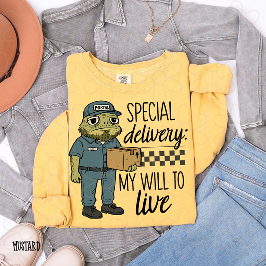 Special Delivery My Will To Live DTF Transfer