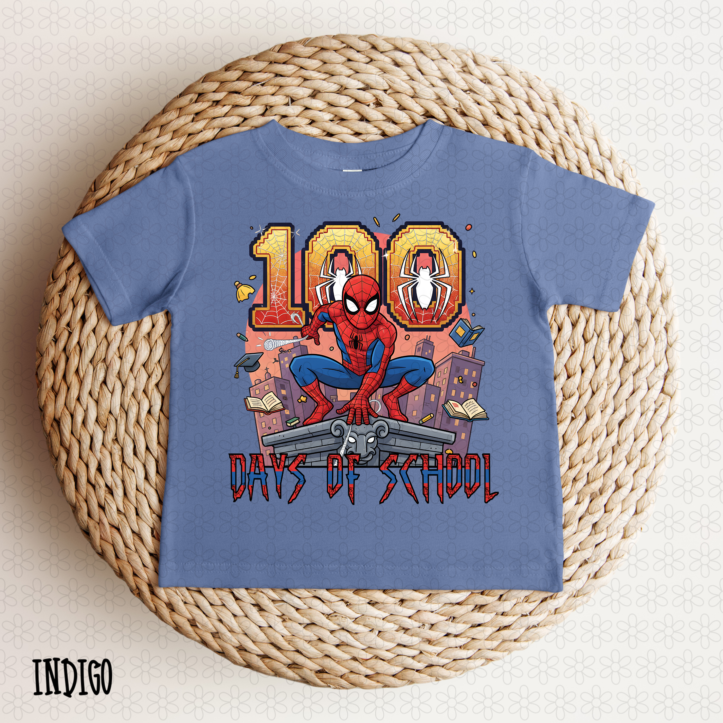 Spiderman 100 Days Of School Completed Tee