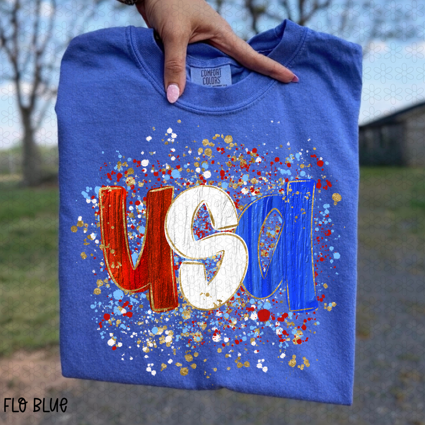 Splatter USA Completed Tee