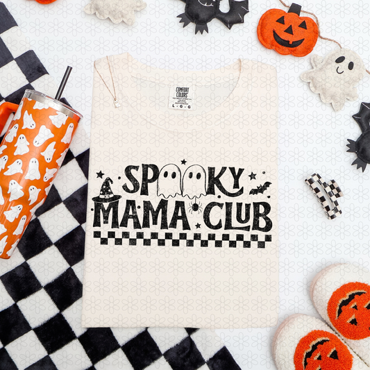 Spooky Mama Club Completed Tee
