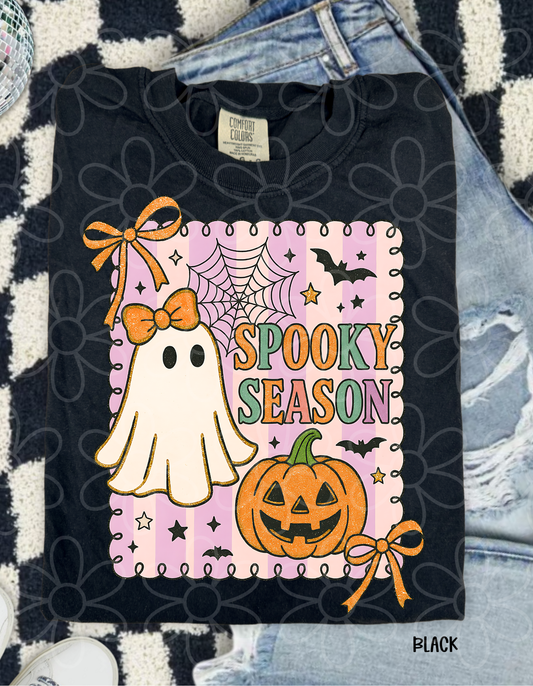 Spooky Season Ghost Bow DTF Transfer