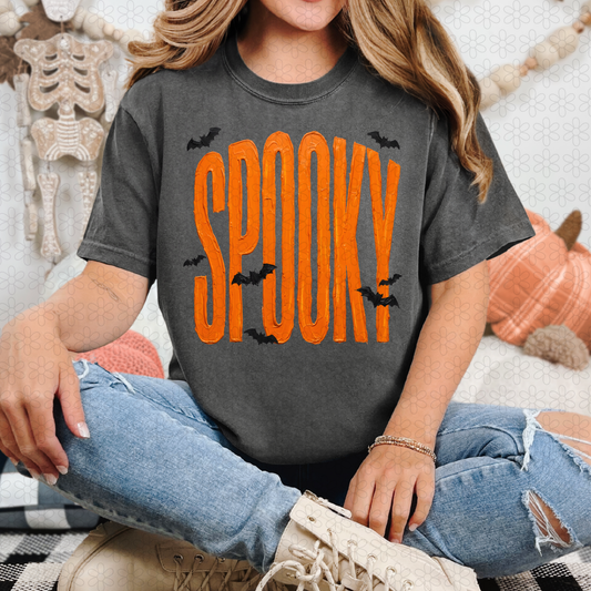 Spooky Bats Completed Tee