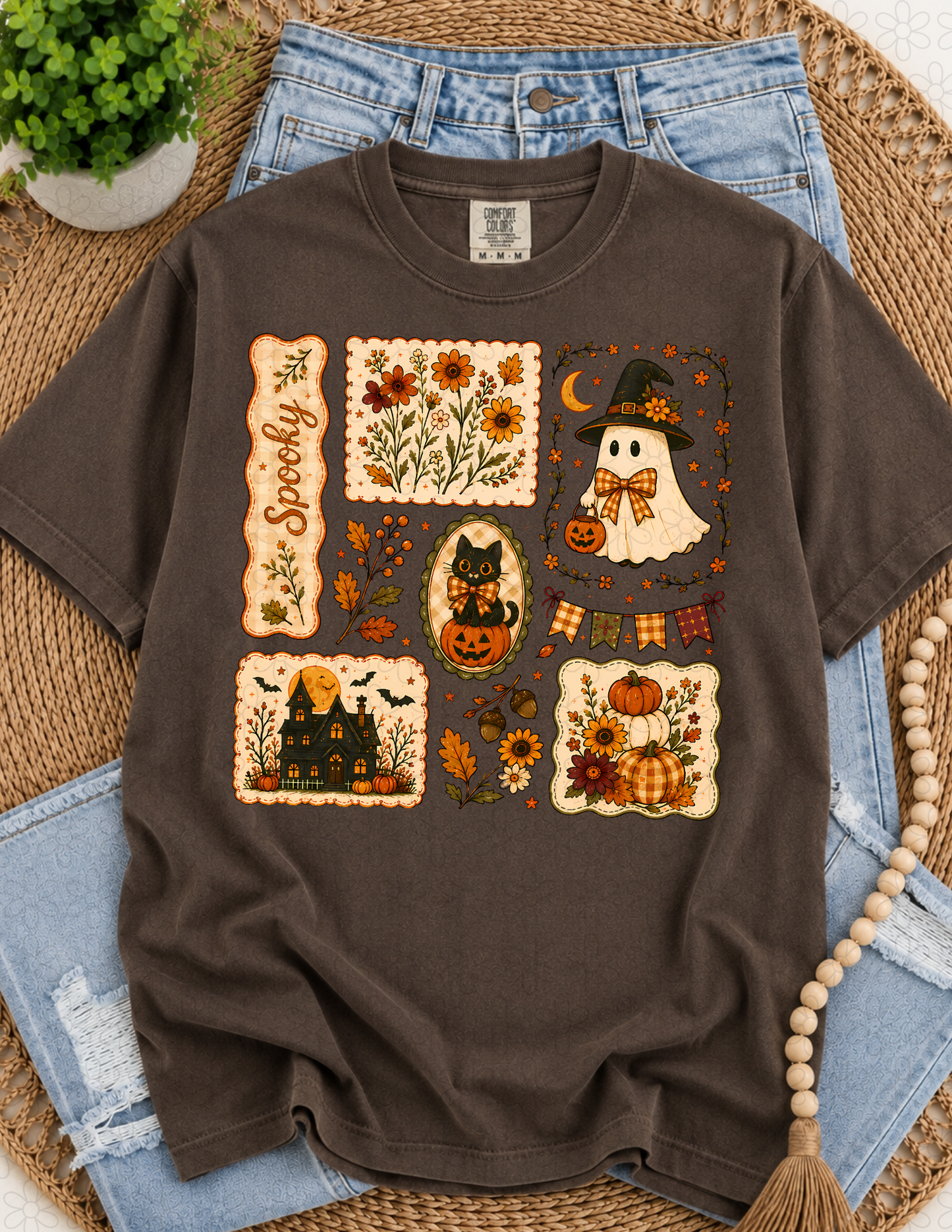 Spooky Halloween collage Completed Tee