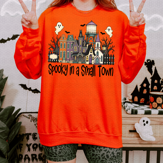 Spooky In A Small Town Completed Tee