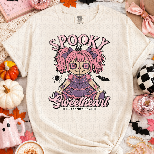 Spooky Lil Sweetheart Completed Tee