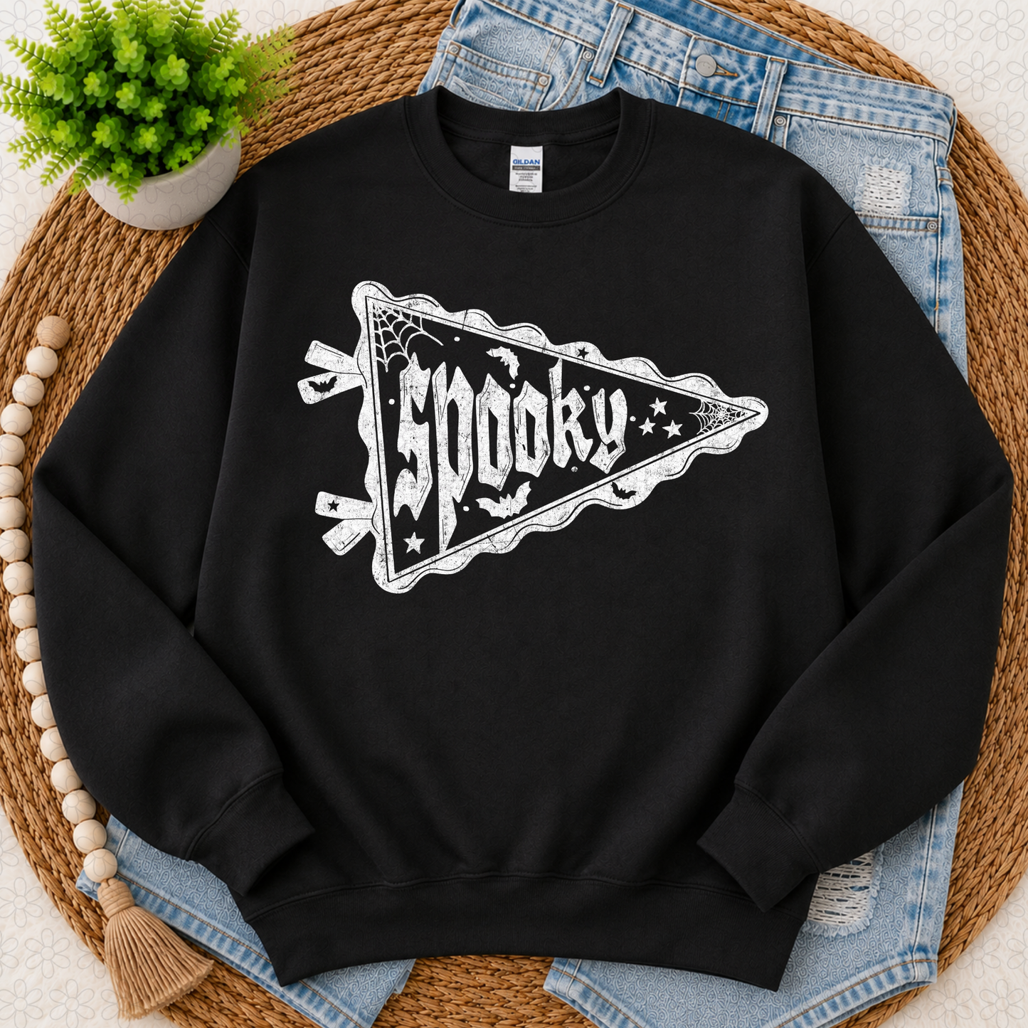 Spooky Pennant (Multiple Colors) Completed Tee