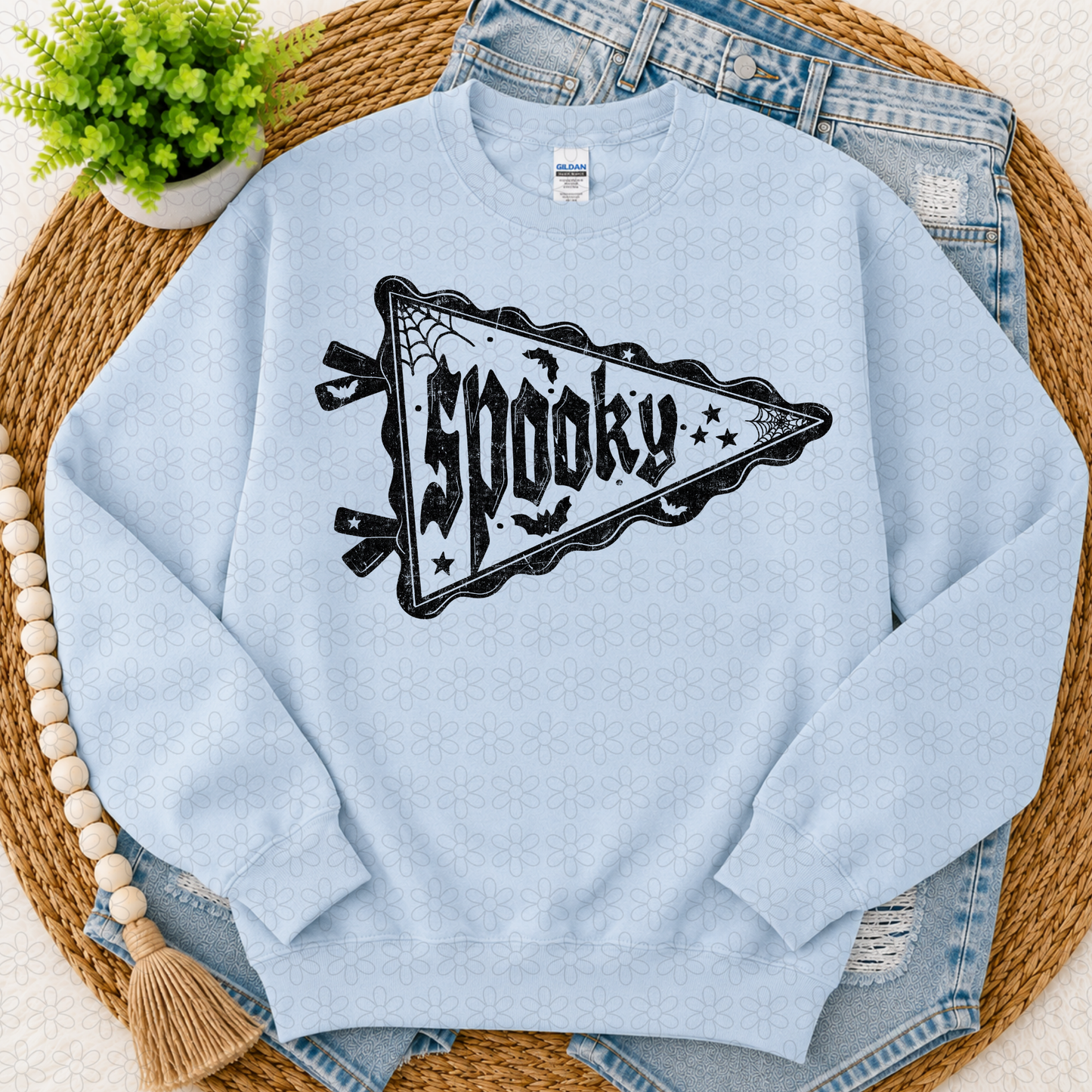 Spooky Pennant (Multiple Colors) Completed Tee