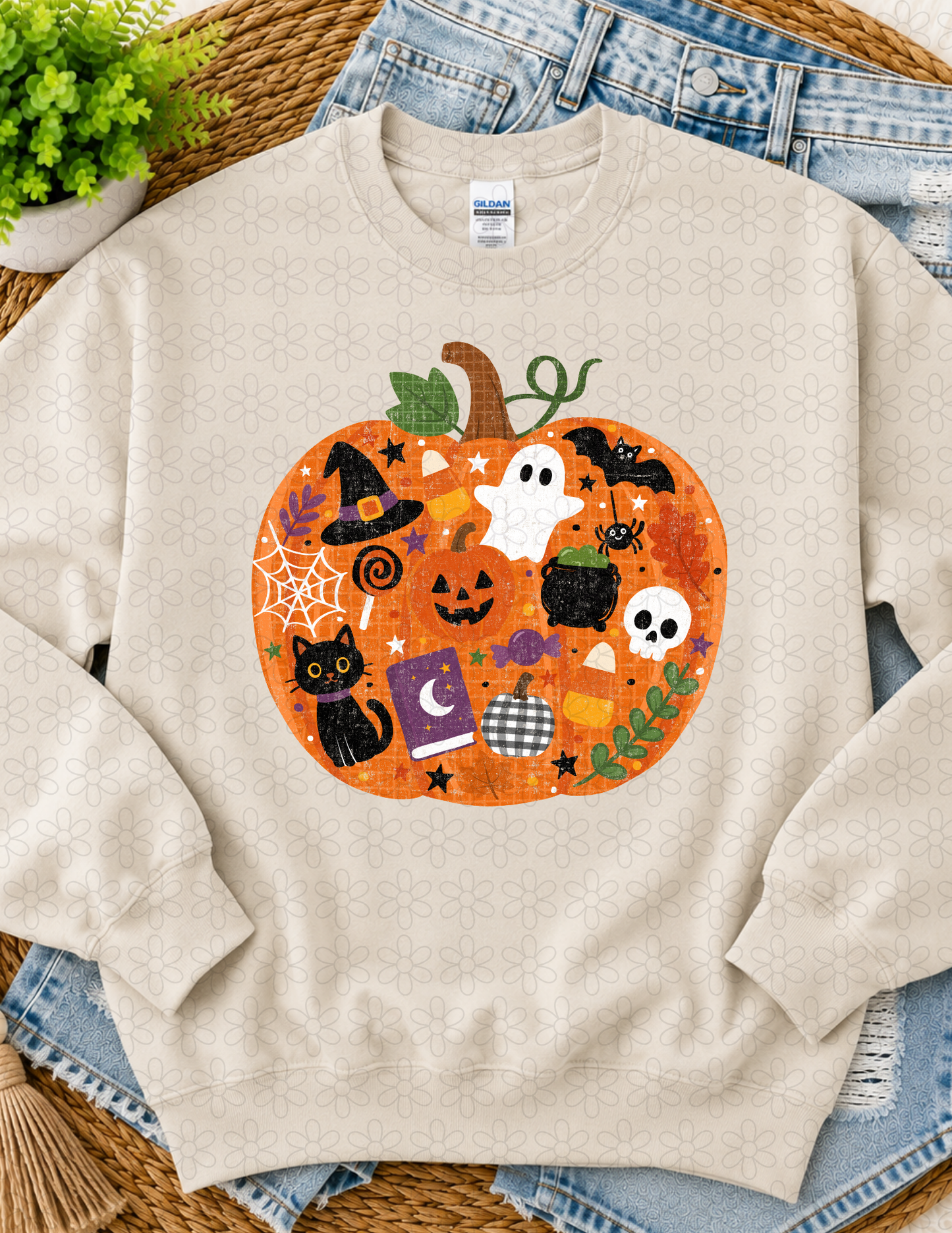 Spooky Pumpkin DTF Transfer
