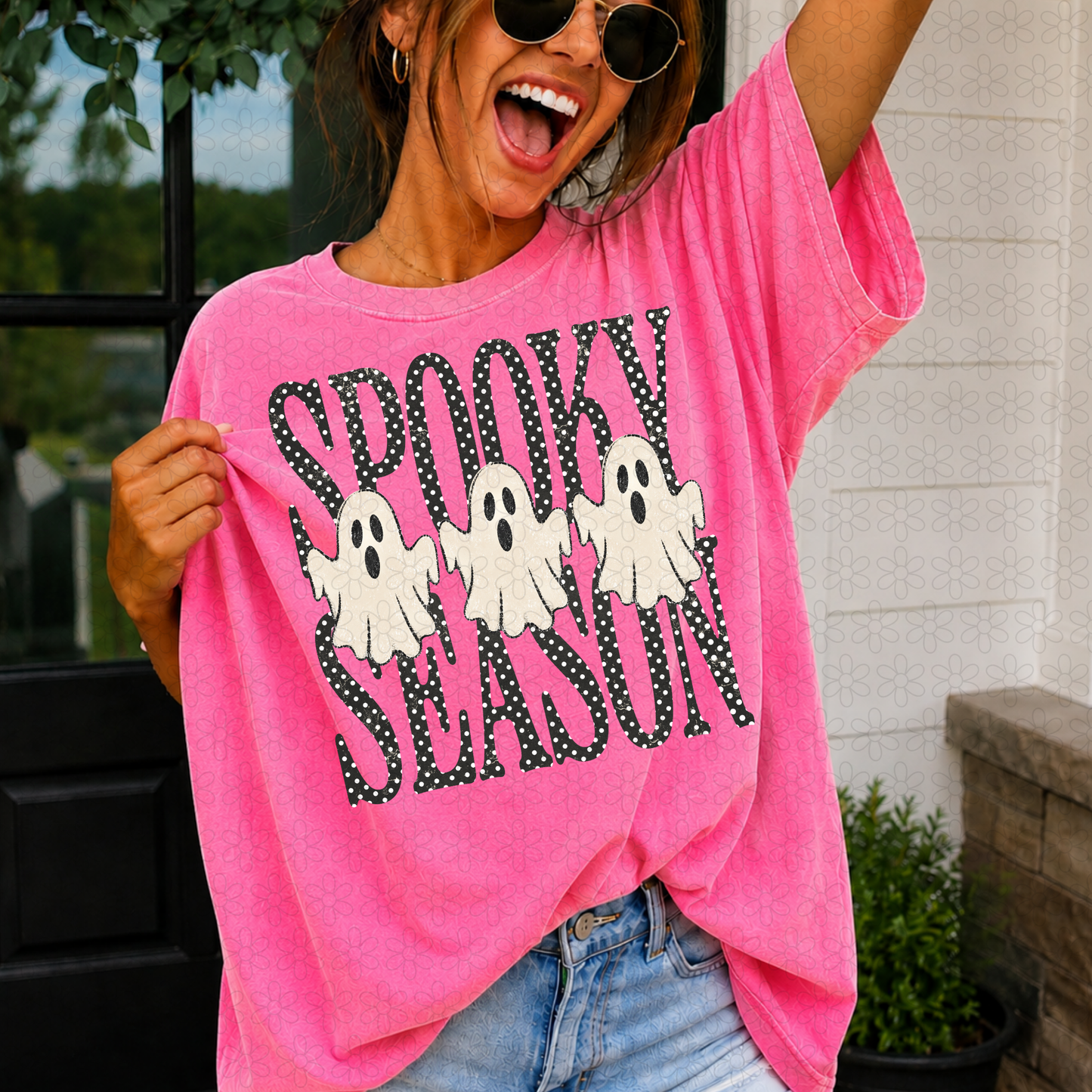 Spooky Season Polka Dot DTF Transfer