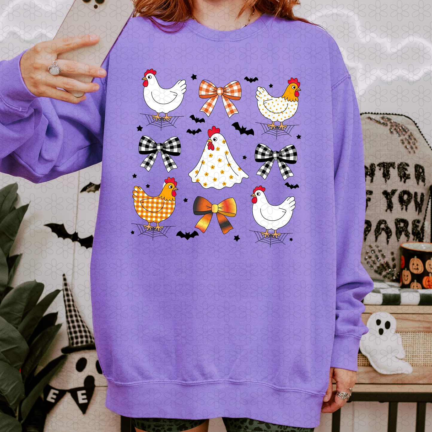 Spooky chickens Completed Tee