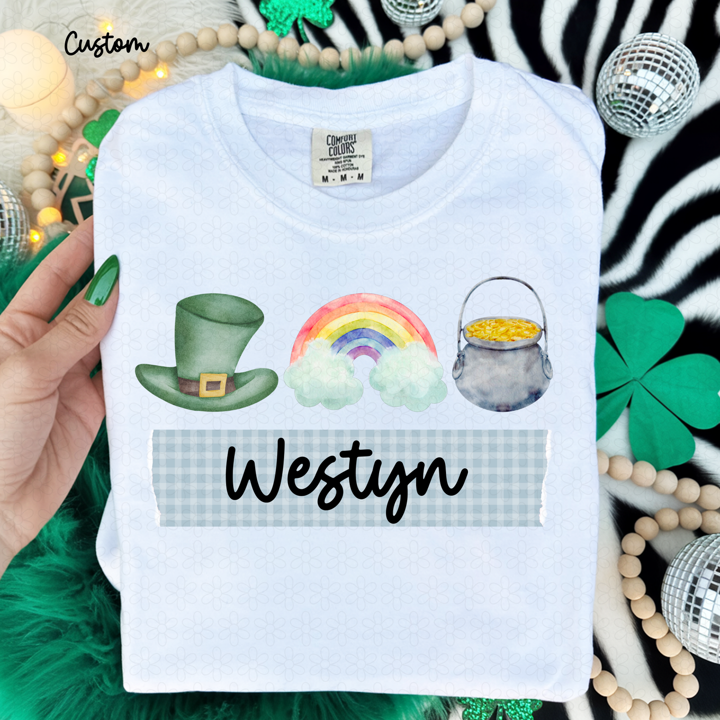 St. Patricks Trio Blue Kids Completed Tee