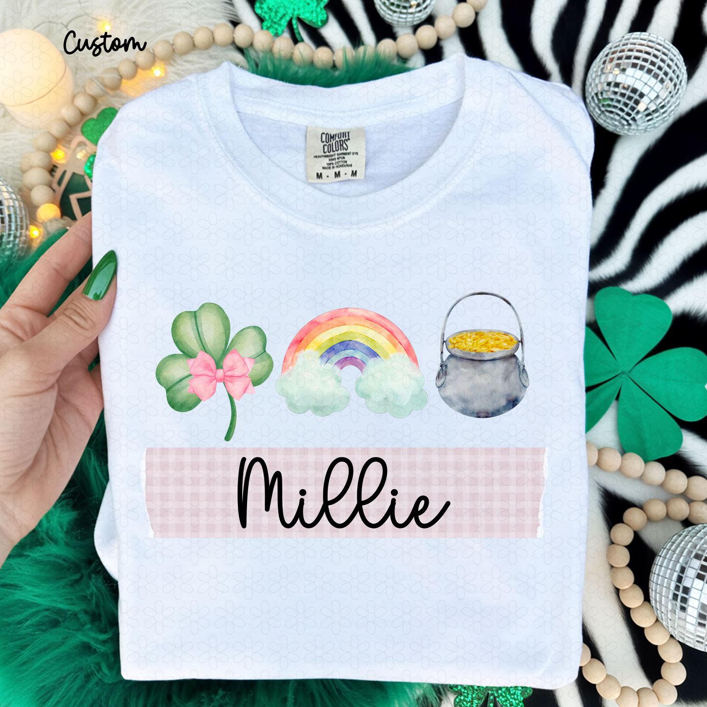 St. Patricks Trio Pink Kids Completed Tee