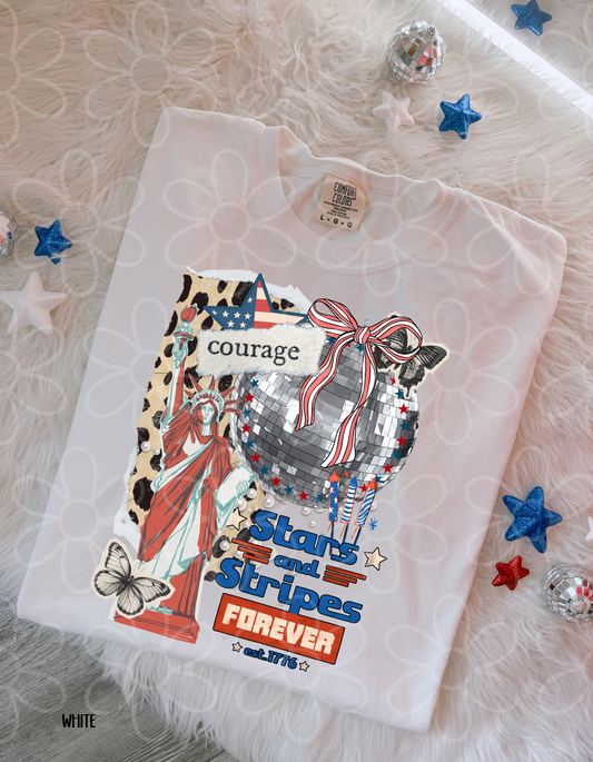 Stars and Stripes Forever DTF Transfer