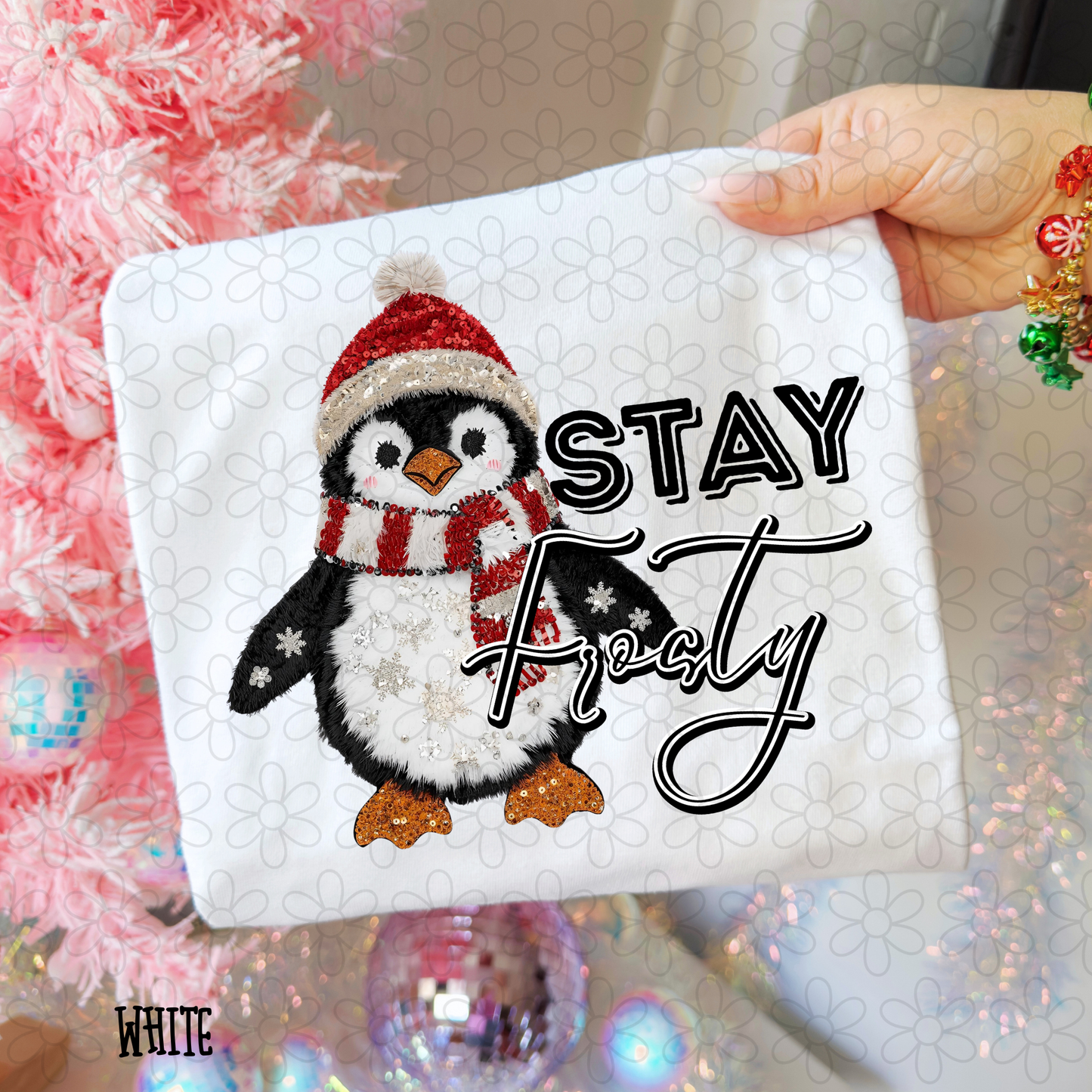 Stay Frosty Penguin Kids Completed Tee