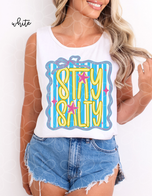 Stay Salty Stripes Completed Tee