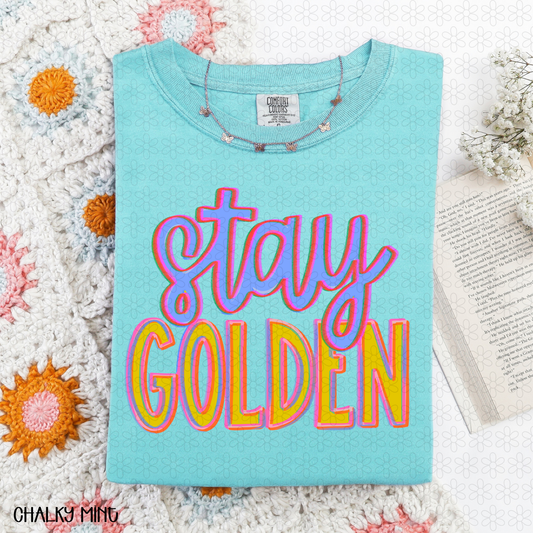Stay Golden Completed Tee