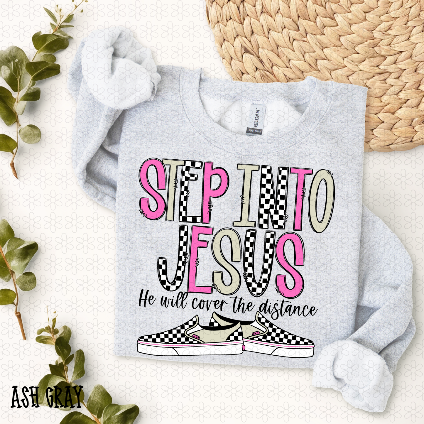 Step Into Jesus He Will Cover The Distance Completed Tee