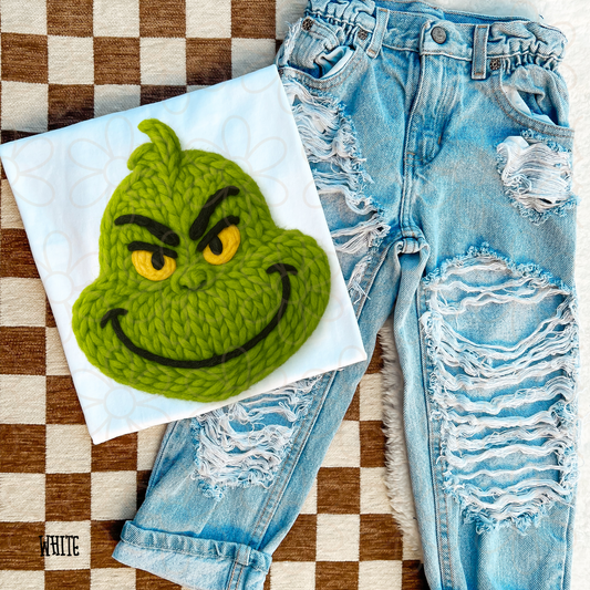 Stitched Grinch Completed Tee