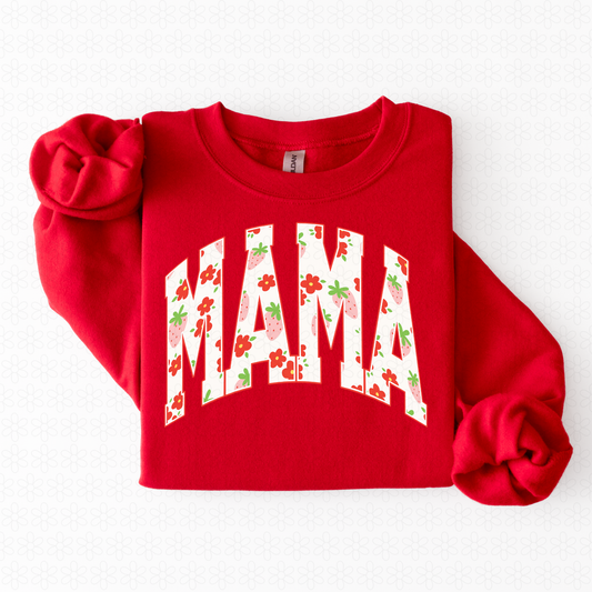 Strawberries Flowers Mama Completed Tee