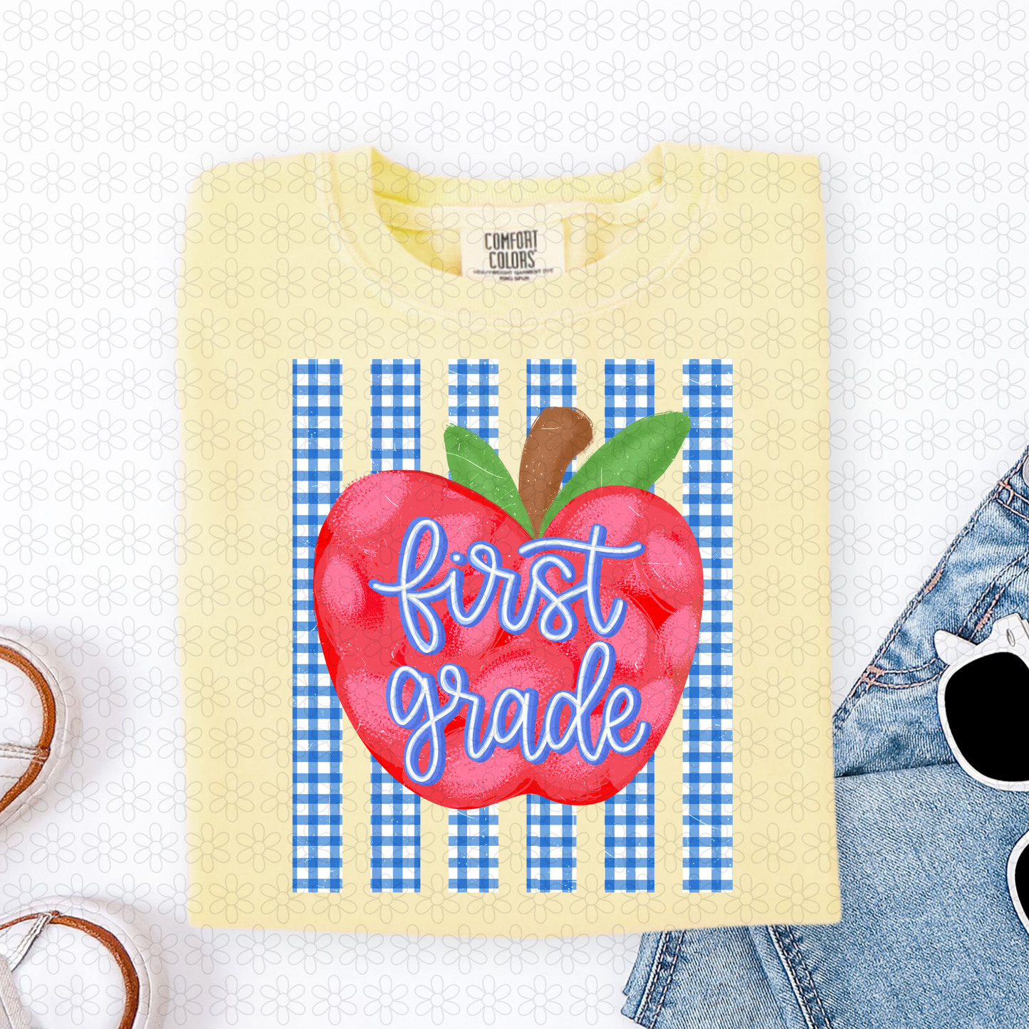 Striped Apple Grades (Multiple Options) Completed Tee