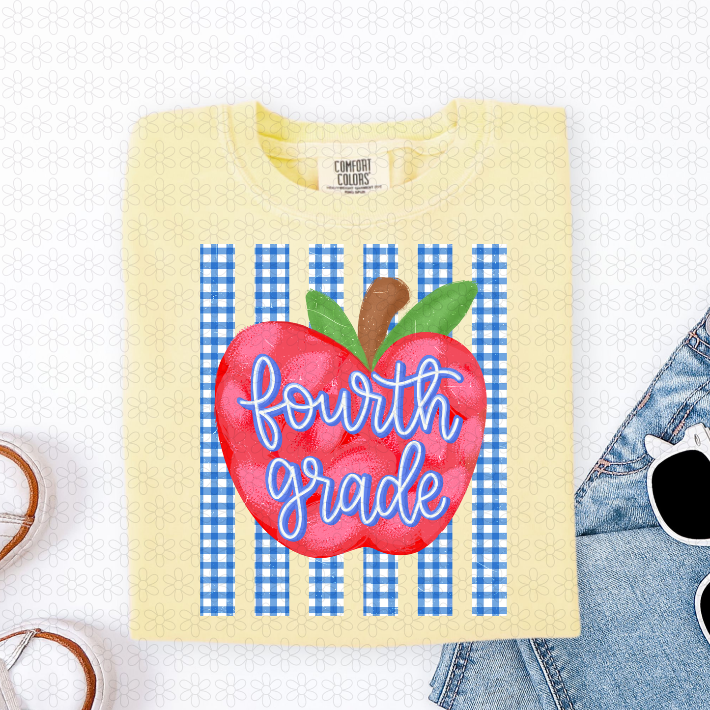 Striped Apple Grades (Multiple Options) Completed Tee