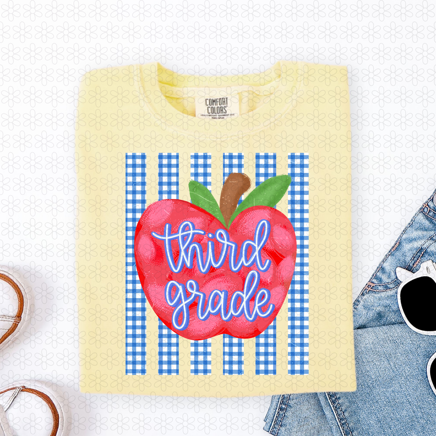Striped Apple Grades (Multiple Options) Completed Tee