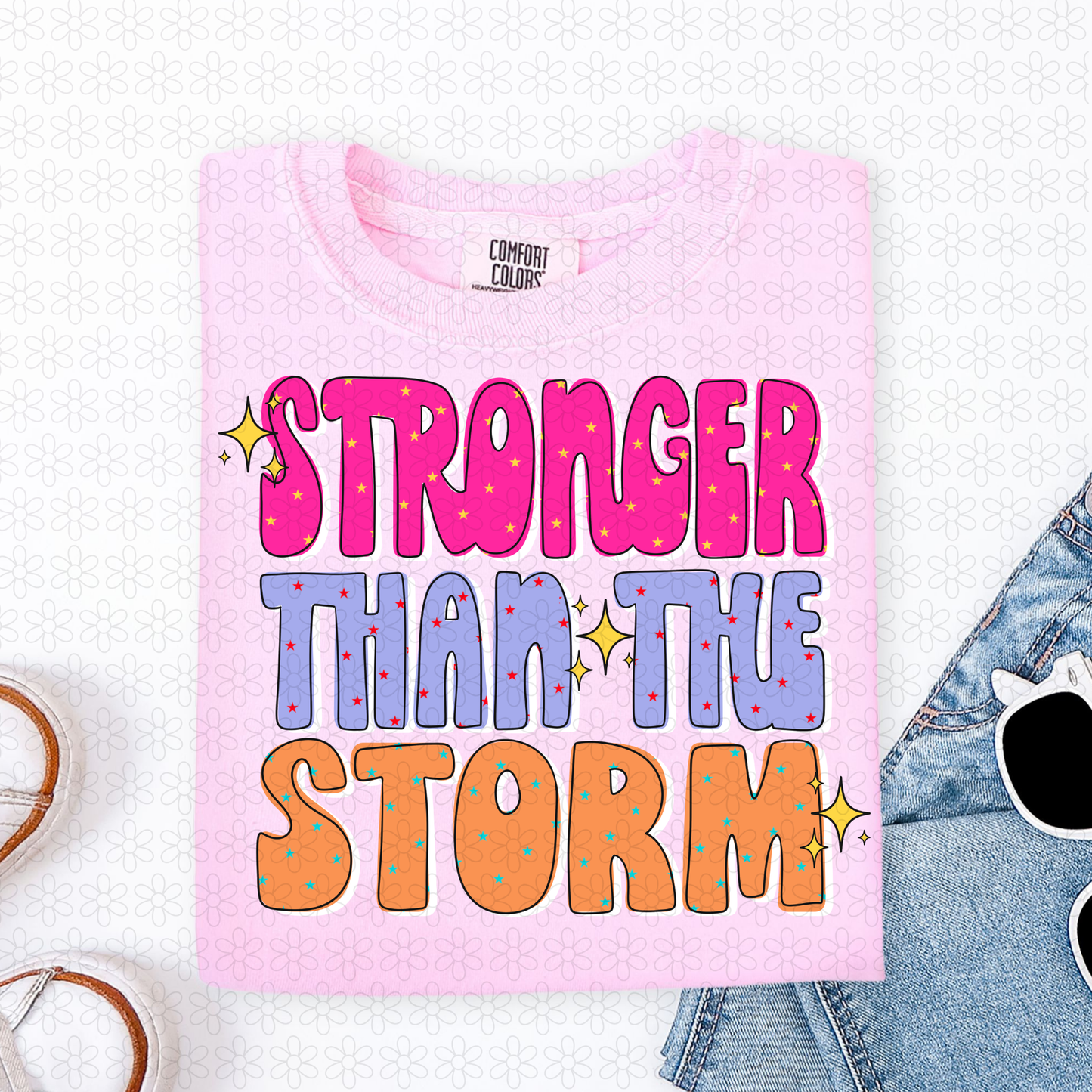 Stronger Than The Storm Completed Tee