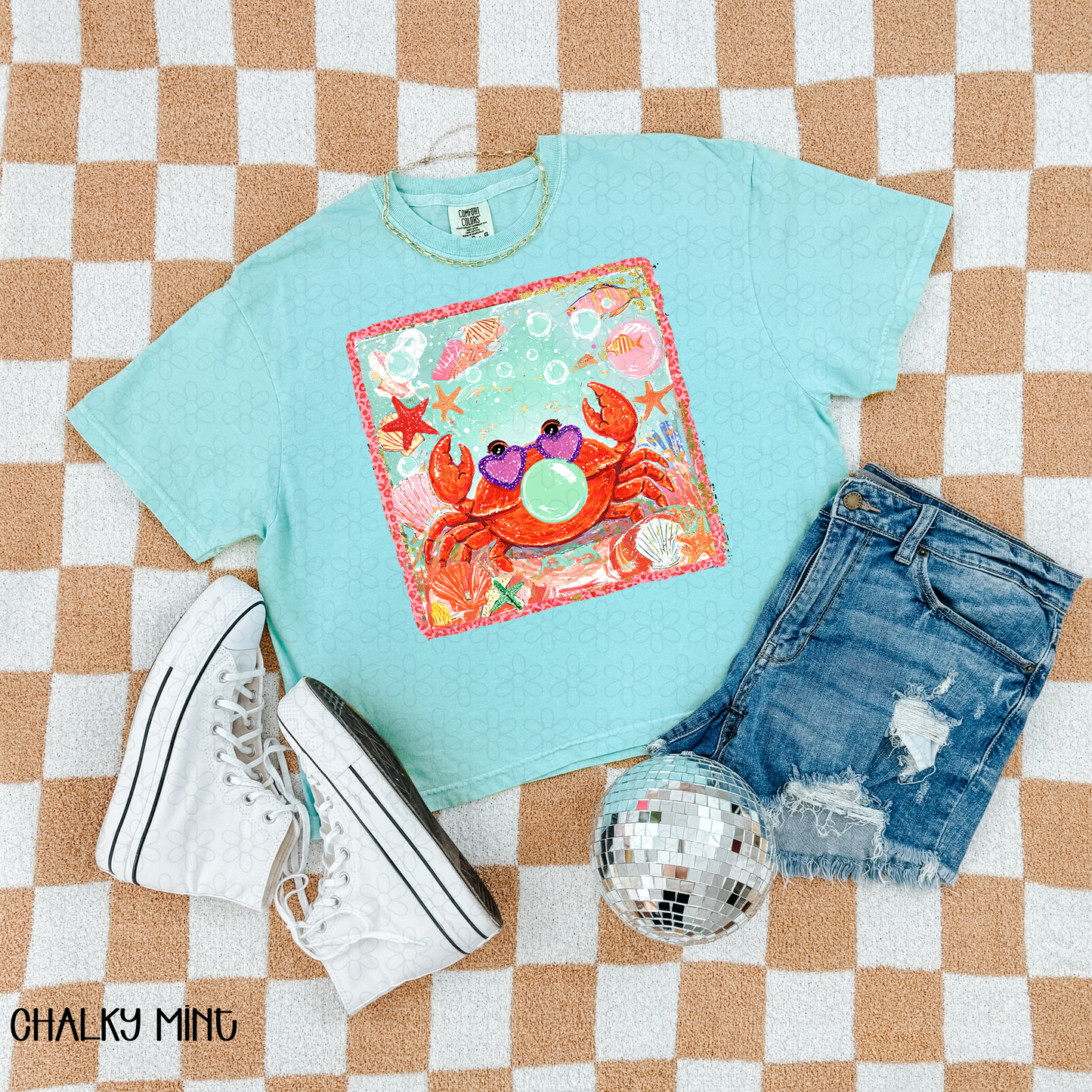 Summer Grab seashells Completed Tee