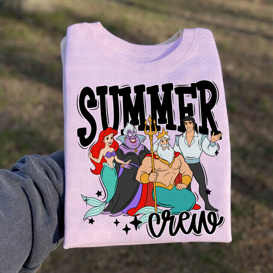 Summer Crew Black Completed Tee