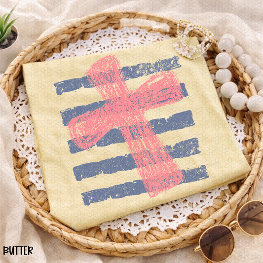 Summer Cross Completed Tee