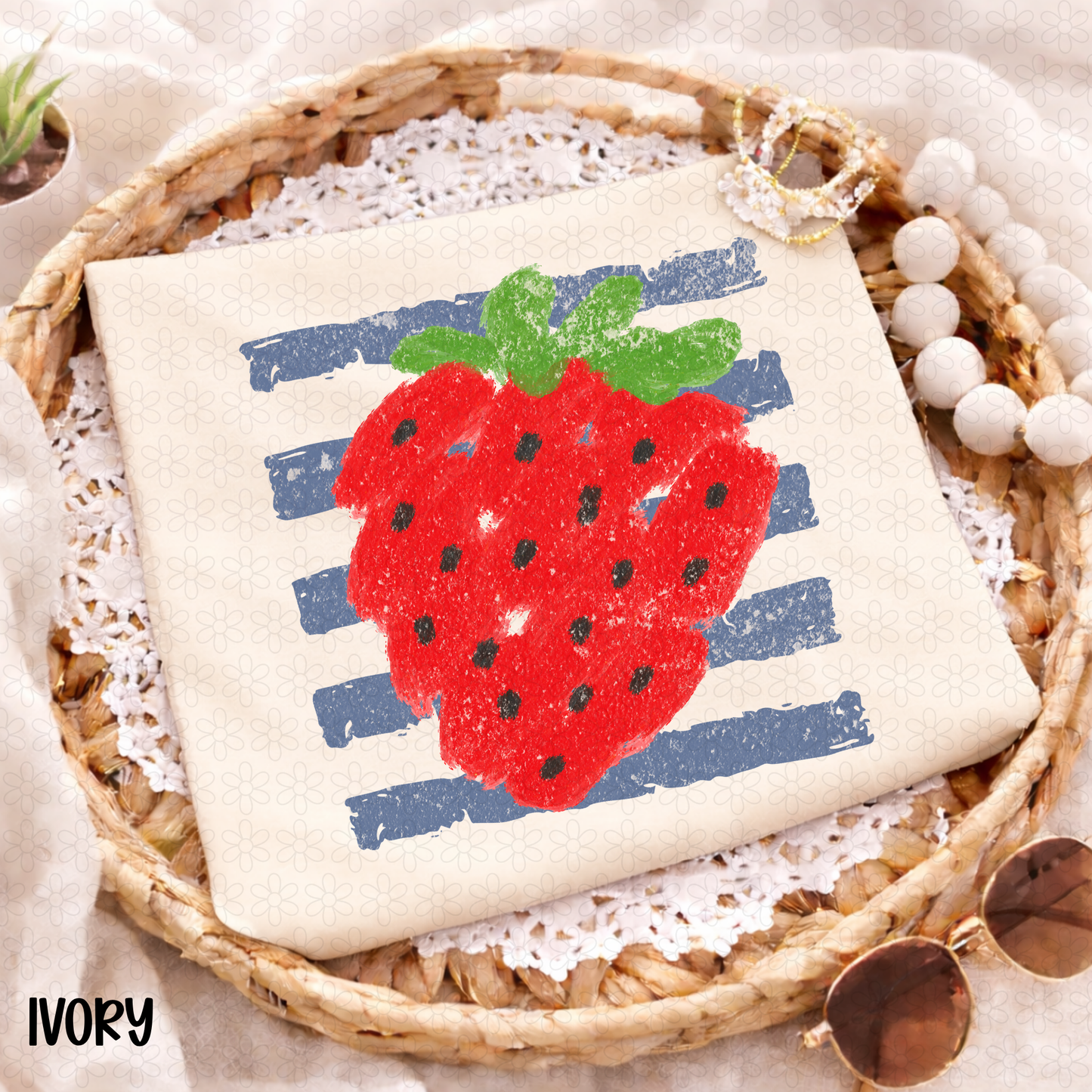 Summer Strawberry (Multiple Color Options) DTF Transfer