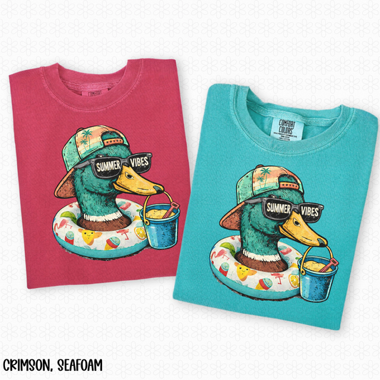 Summer Vibes Duck DTF Transfer