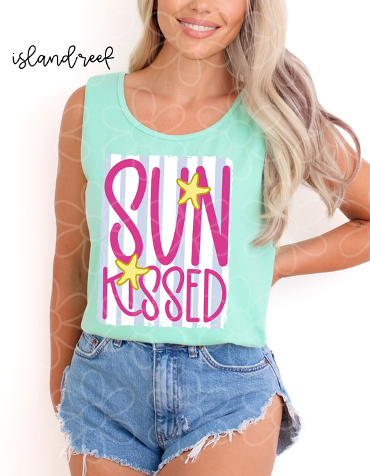 Sun Kissed Stripes Completed Tee