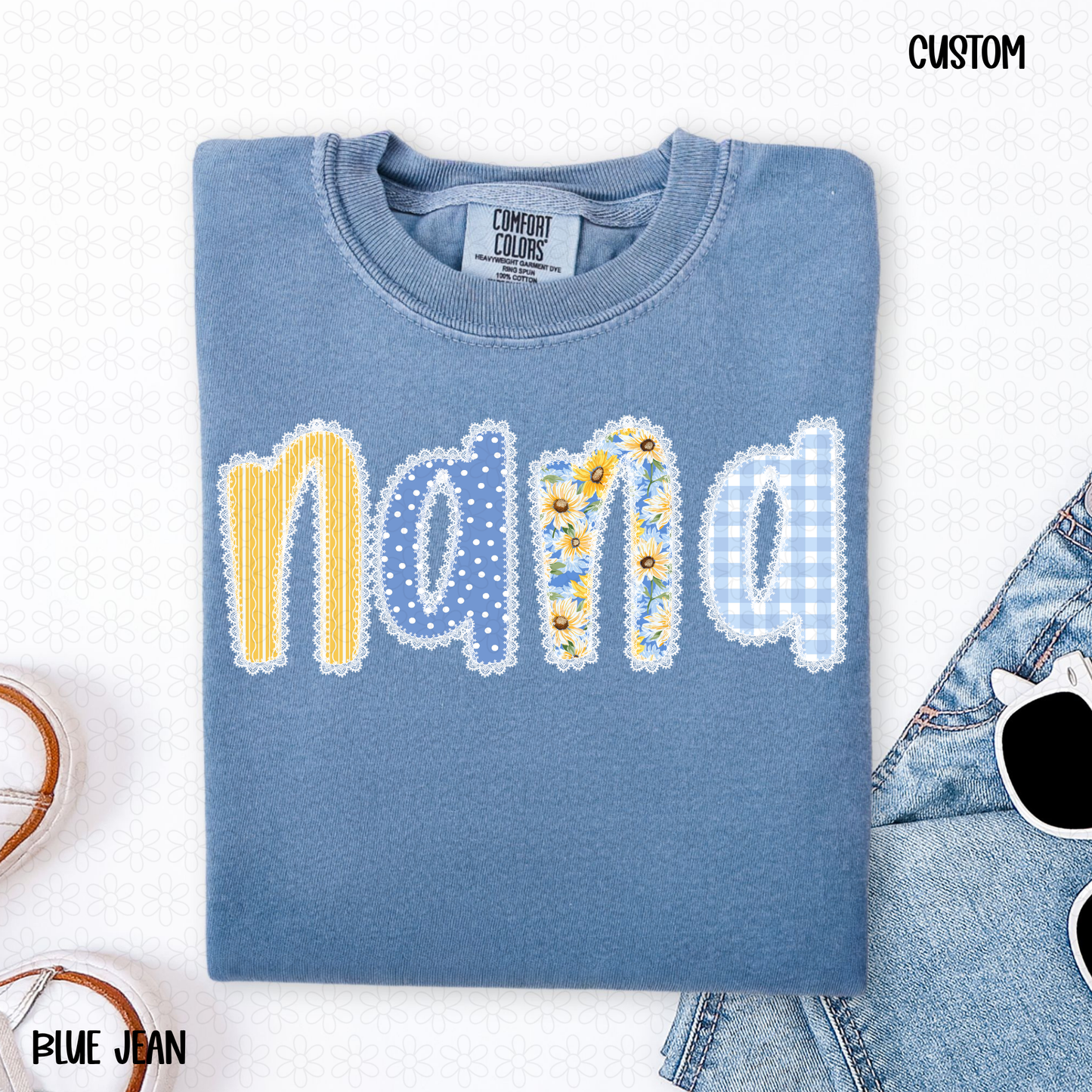 Sunflower Custom Names Completed Tee