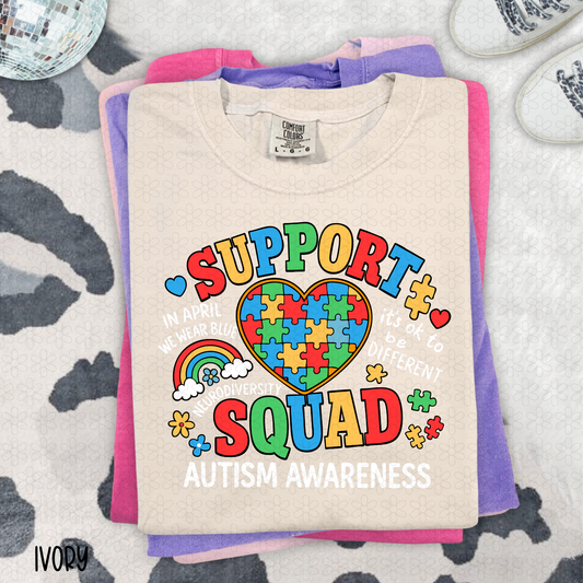 Support Squad Autism Completed Tee