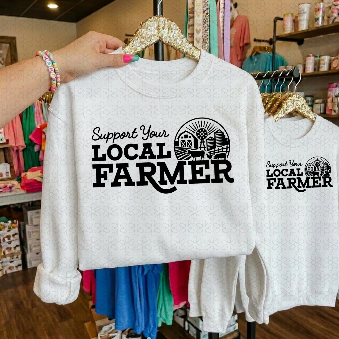 Support your local farmers Completed Tee