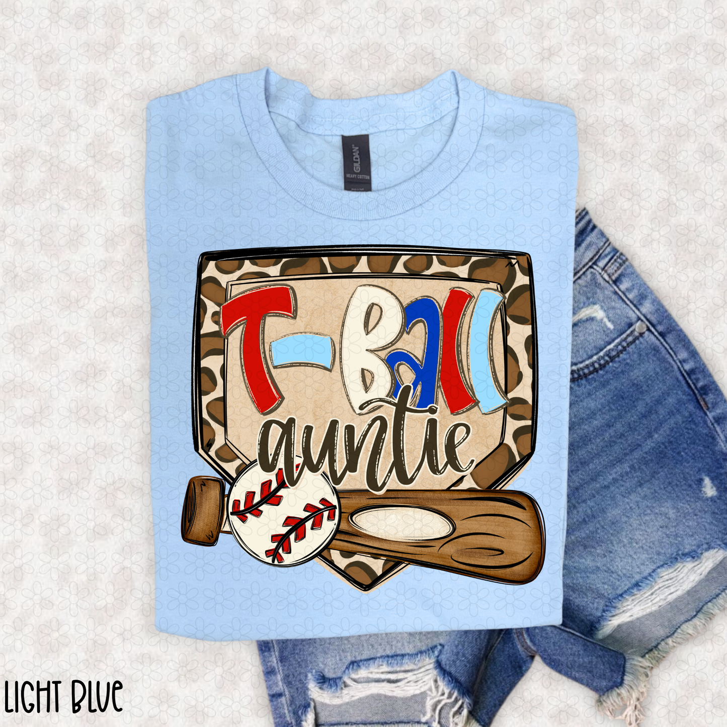 Leopard Plate T-Ball Titles (Multiple Options No Customs) DTF Transfer