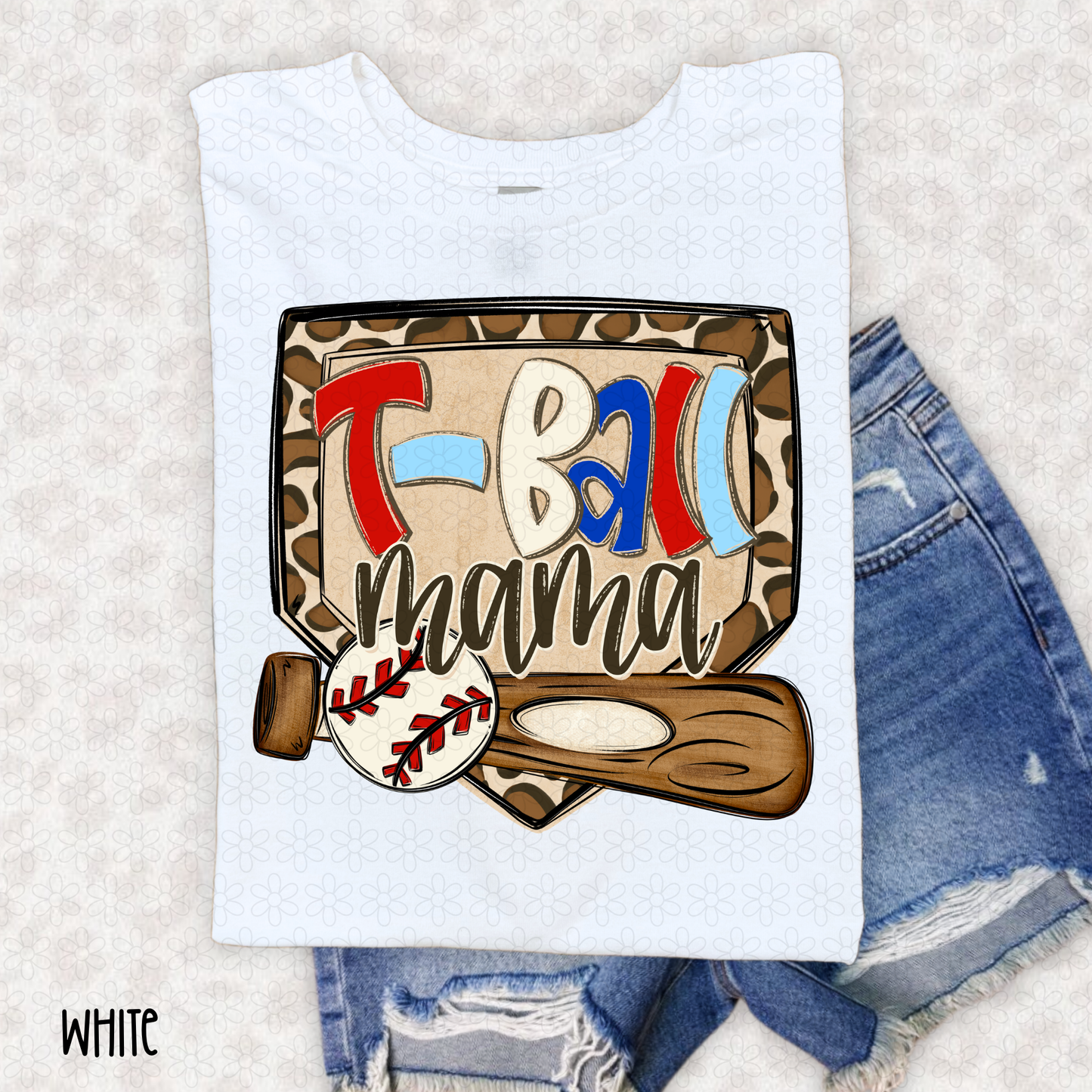 Leopard Plate T-Ball Titles (Multiple Options No Customs) DTF Transfer