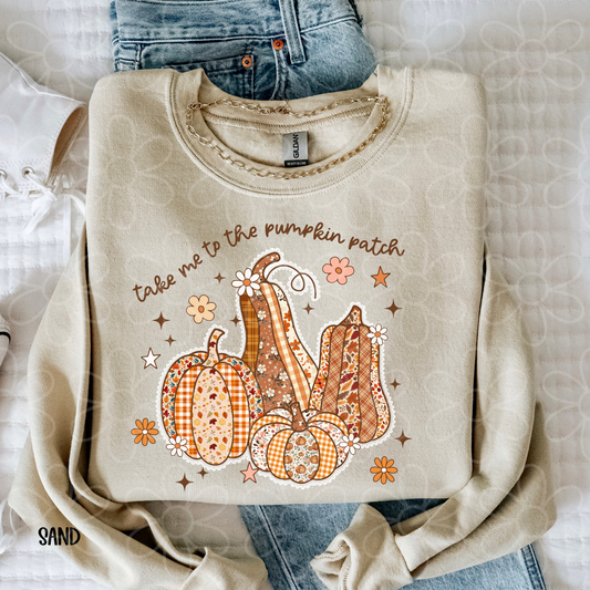 Take Me To The Pumpkin Patch Completed Tee