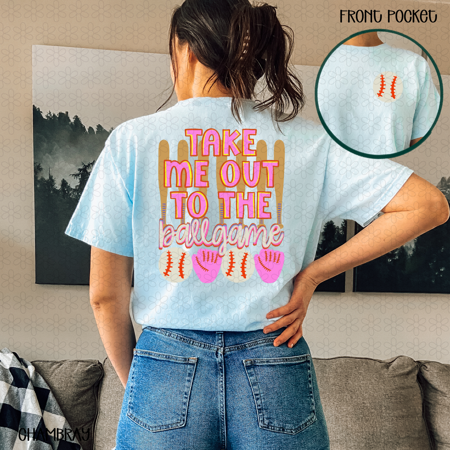 Take Me Out To The Ballgame Completed Tee